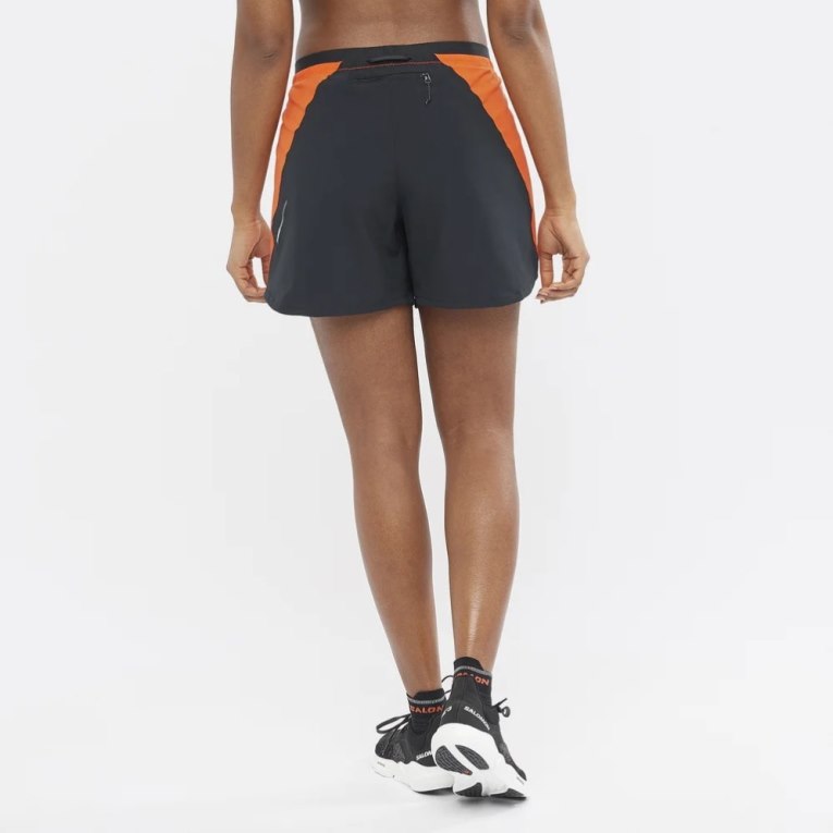 Orange Salomon Cross 5'' Women's Running Shorts | PH 54120L